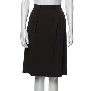 Giorgio Armani Brownish Skater Skirt